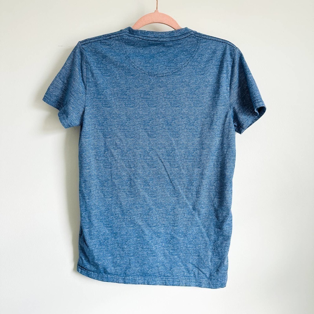 Hollister Cerulean Blue Spacedye Must have collection Basic Cotton Tee Shirt XS - Picture 3 of 3